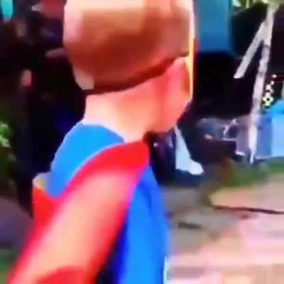 The flash. He's really really fast.