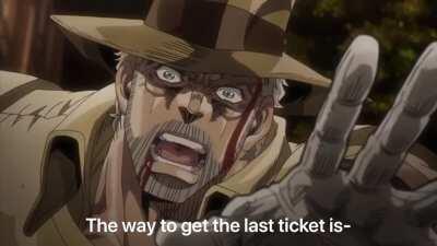 Joseph reveals the way to get the last ticket