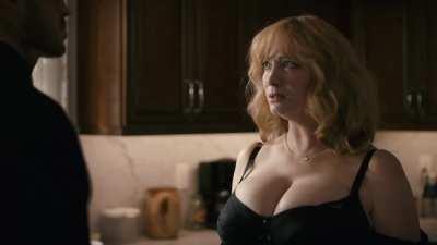 Holy grail of Udders ! Christina Hendricks awakes men’s primal urge to reproduce , pulling out isn’t an option with CH