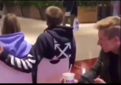 This legend helping another guy put his arm around a girl