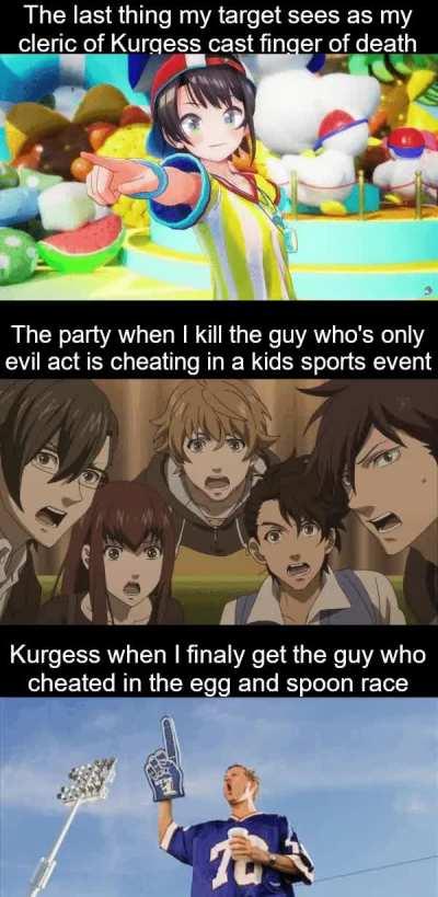 Cayden isn't the only fun Pathfinder god. Behold Kurgess god of sports and gains