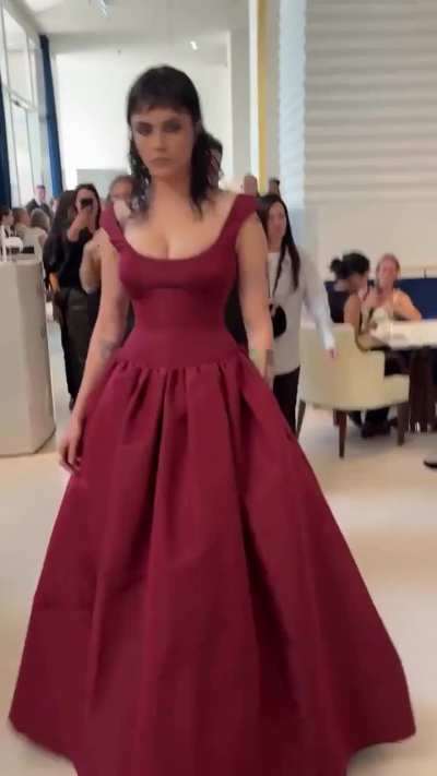 Cara arrives for the 