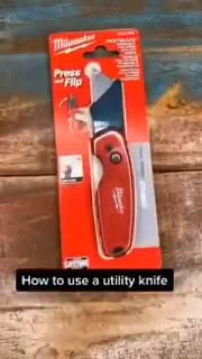 how to use utility knife (real)