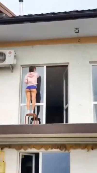 My girlfriend doesn't care if it's raining or that storm is on the way