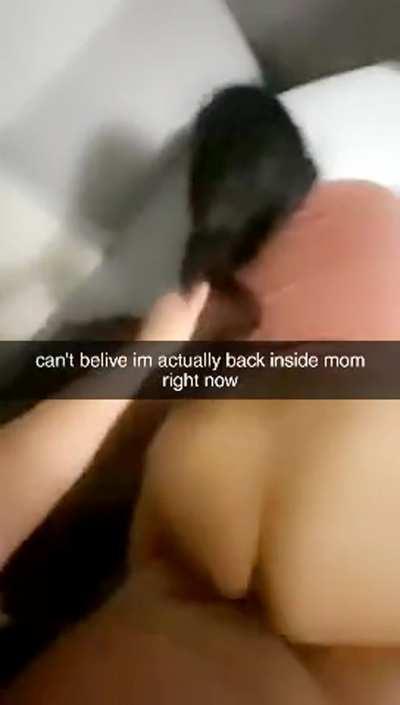 Mom let's son finally go back inside her