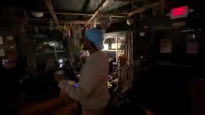 Using a Fire Alarm as the backing for a Jazz Performance