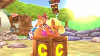 Crash, Tawna & Aku-Aku (Baron Von Meowsberg) [Crash Bandicoot]