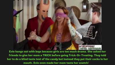 Sophia's daughter Evie Tricks her mom with her friends for Halloween