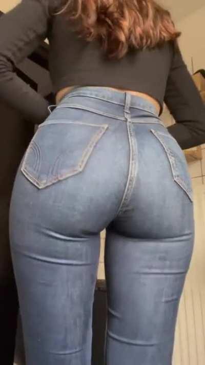 My jeans can fit a lot of booty in them