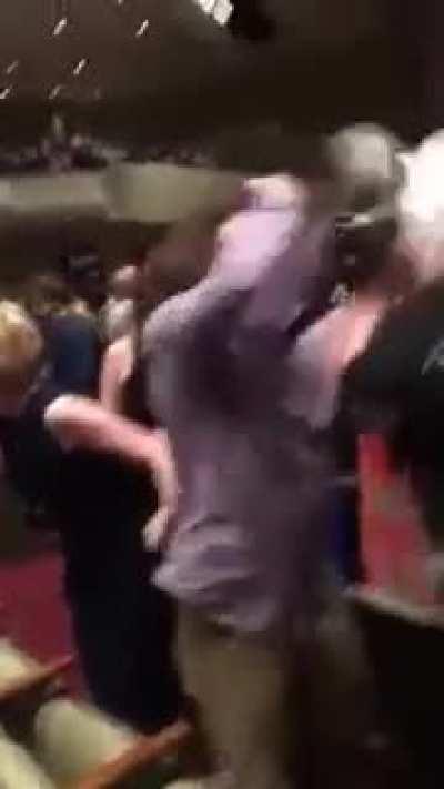 Parents fight over reserved seats at a graduation ceremony in Tennessee