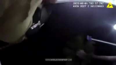 Blonde gets tased for trying to get into a club with fake ID.