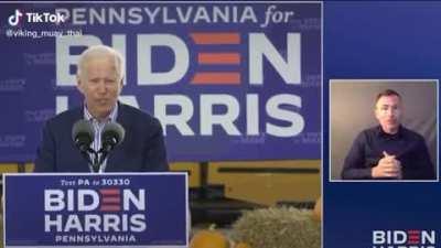 Sign language interpreter gets confused..“Mobilize trudentalupressure...”