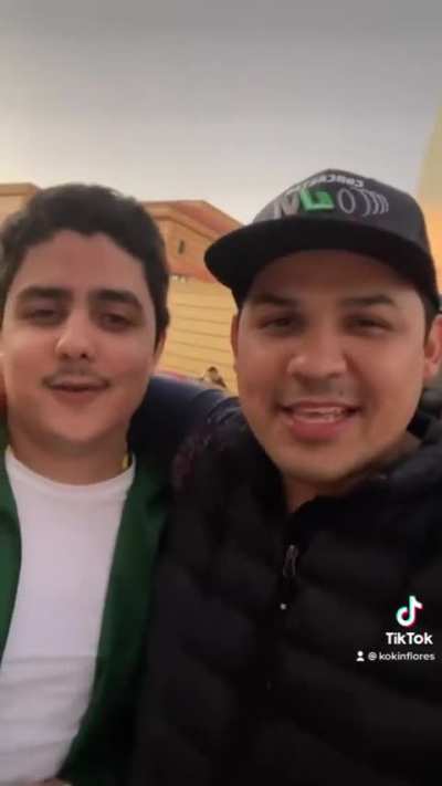 Jorge Flores “Compa Koki” (godson of Griselda Lopez Perez-mother of Ovidio Guzmán López) with Markitos Toys 