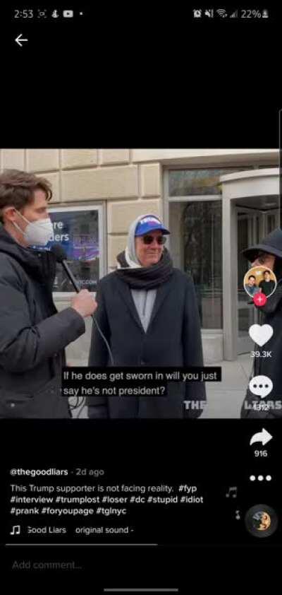 Reality is so hard for a lot of people.