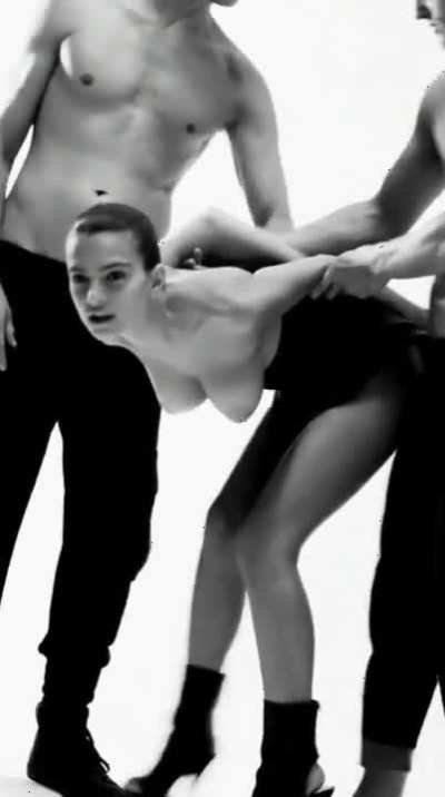 Put her in front of a camera and she’ll get her tits out 