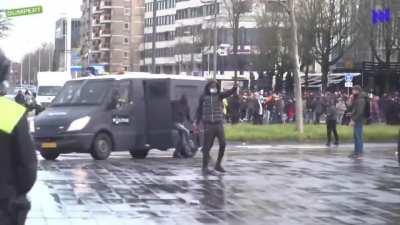 What could go wrong teasing police officers during a riot?