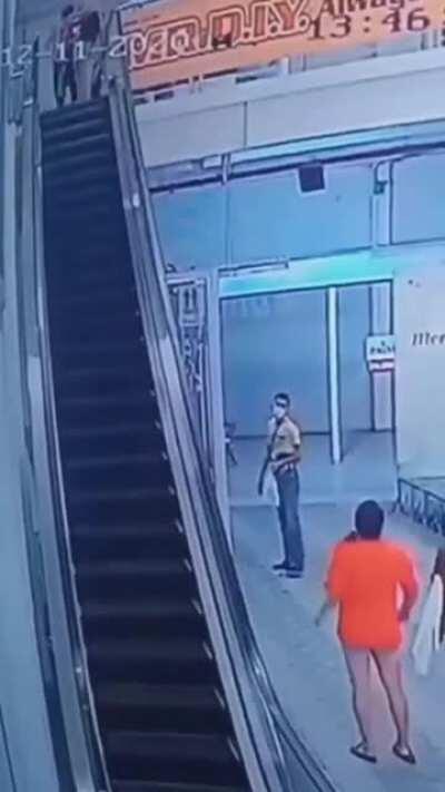 Quick Trip Up The Escalator