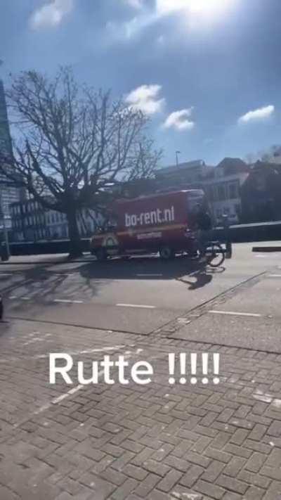 Yep, this is our prime minister riding a bike.