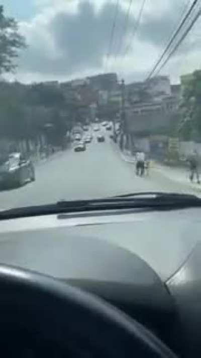 Carting down the road