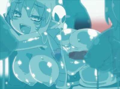 I... urgh... I thought you'd l-like it wet Viewer-San!