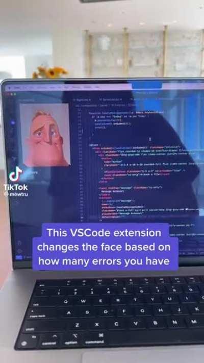 What's wrong? It's just a funny VSCode extension featuring the titular character 