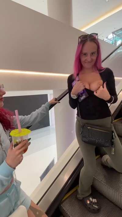 No shopping trip complete without exposing myself [gif]