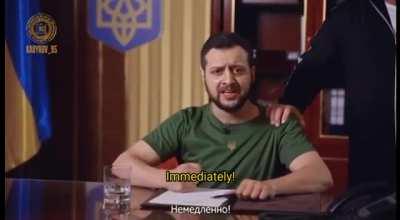 ru pov. Ramzan Kadyrov mocks President of Ukraine Volodymyr Zelenskyy.