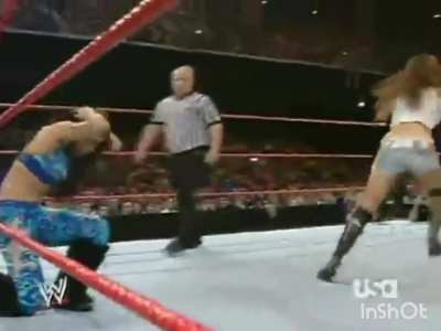 Melina finished off Maria within 1 minute. Thatshow quick and skilled she was..She knew Maria wouldn't last longer, she decided to go fast and kick her ass..