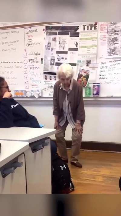 Grandma got them dance moves