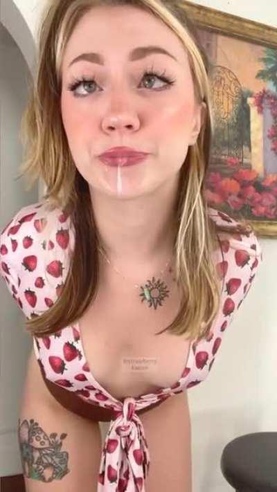 lick this up like a good boy!