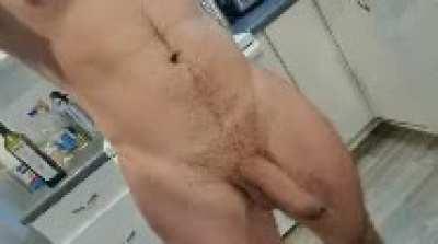 I made a very long scarf for me to wear while nude! I made it long enough, and with a pocket to put things in. Well, one particular thing for sure lol