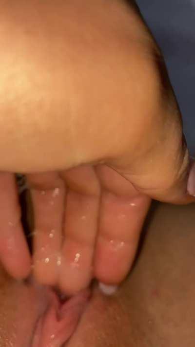 He fills me up daily then I play with myself when he’s finished…