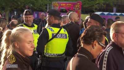 Protests in Malmo Sweden as Israel Advances to Eurovision finals