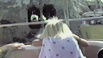 Riding the Skyway at Disneyland in ~1988