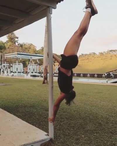 They Told Her She Could Be Anything She Wanted To Be, So She Became A Flag Pole.