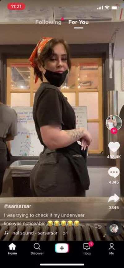 She has that dump truck but her coworker ruined the vibes