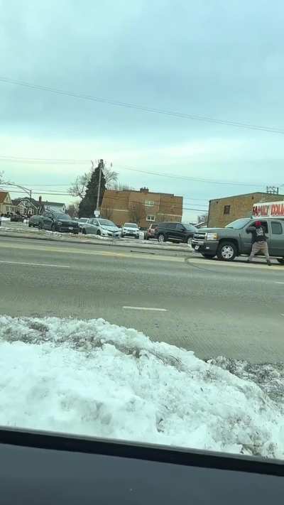 Road rage ends in grand theft auto