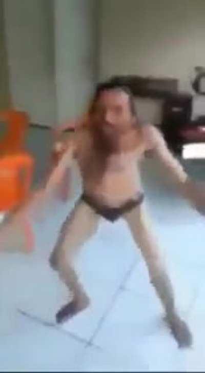 I found Zach doing his happy dance