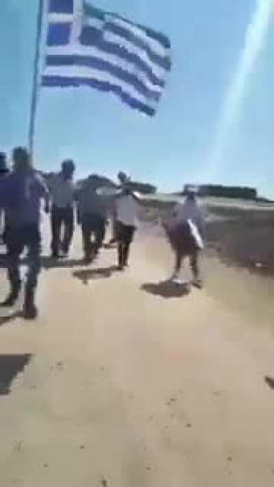 Greeks playing traditional Greek Mehterikiko