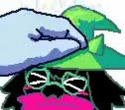 Pet the fluffy boi! (Gif by volcano on pixiv)