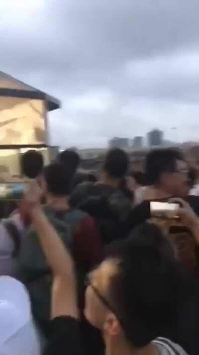 兔友聚集到耐克专卖店门口集体喷粪