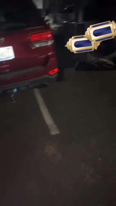 Leaving my apartment to see this… (I’m the Jeep)