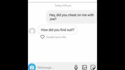 Of all the ways he could've found out...