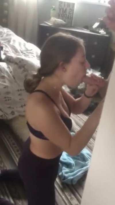 Cute little college cumslut