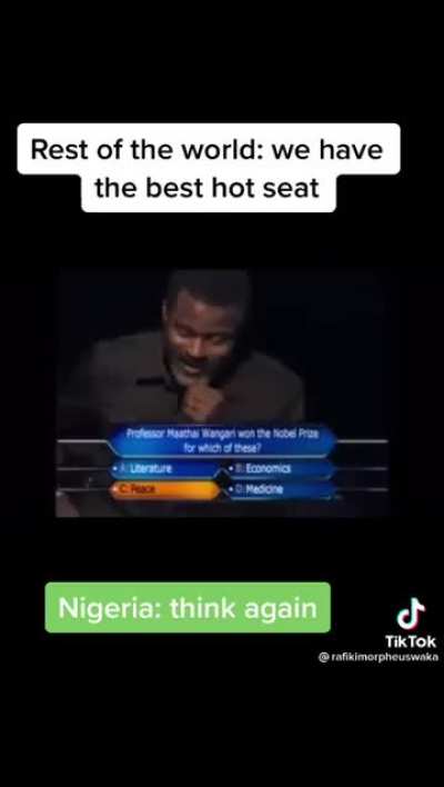 ..Nigerian hot seats are the 🐏