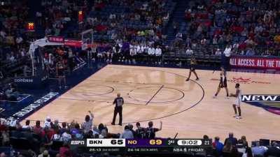 [Highlight] Simmons throws an insane full court pass to Kyrie but CJ hustles to make a great defensive stop