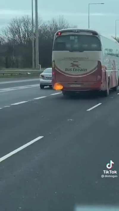 Bus Eireann making good use of the turbo thrusters to get you to your destination on time