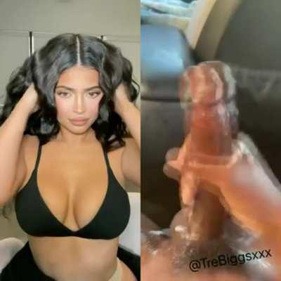 [kik perislav1] My roommate caught me jerking off to Kylie. The next day he came to my room dressed up as her...