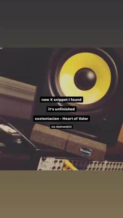 [FRESH SNIPPET] the new X snippet from jahsehjit2 on IG. (XXXTENTACION - Heart of Valor)
