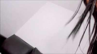 Dominant tgirl from Colombia shows thick powerful smooth legs.